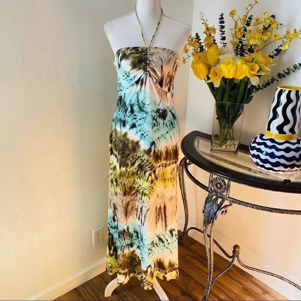 J. Ribkoff Couture Beautiful Backless Maxi Dress Size 8 - Picture 2 of 6